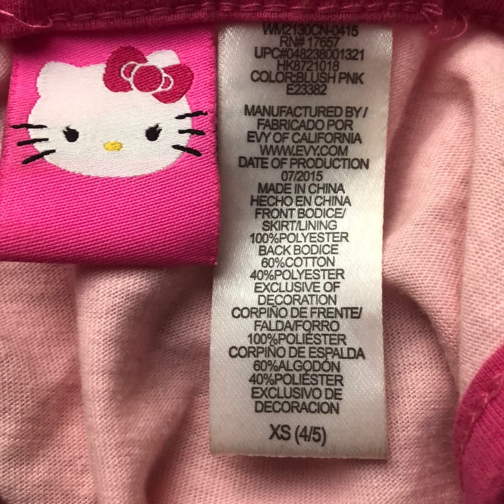 Pink Hello Kitty Dress for child. Size XS (4/5)